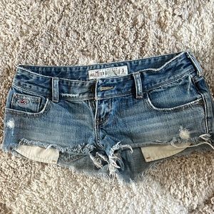 Hollister mini denim shorts